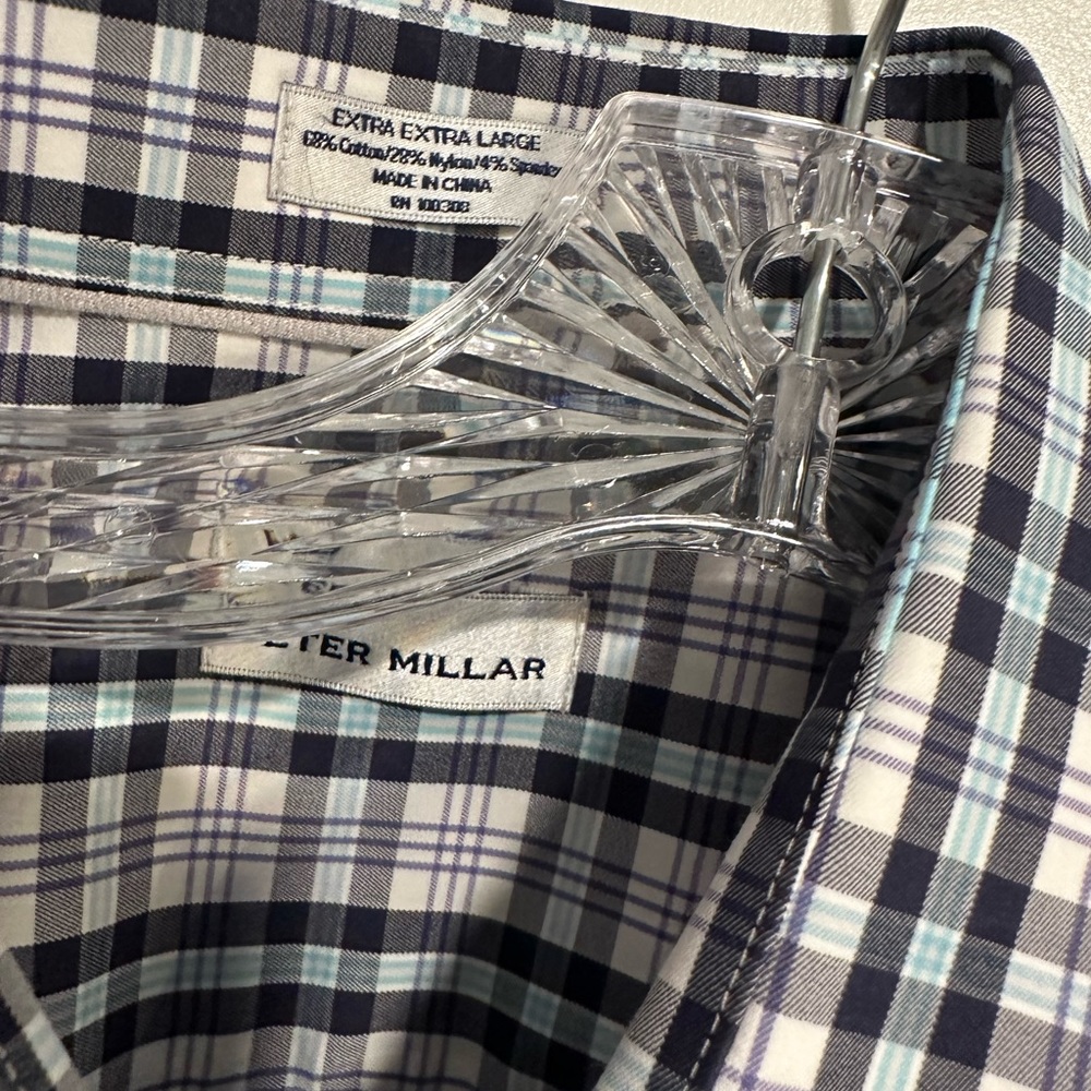Peter Millar Long Sleeve Collared Button Down, Xx… - image 5